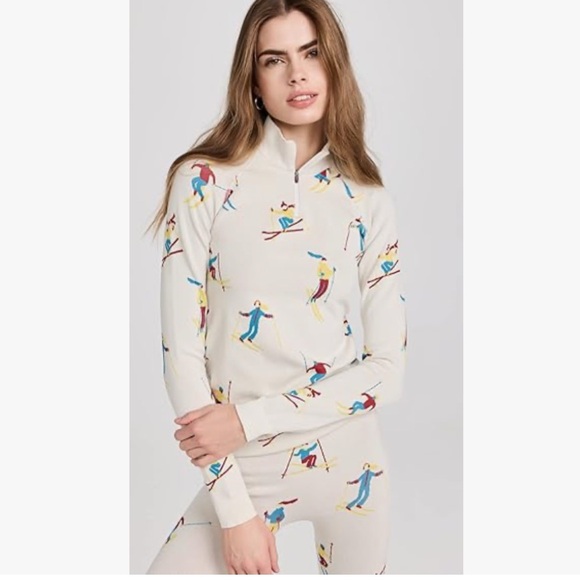 Sweaty Betty - White Skier Slalom Jaquard - Base Layer - Small - Picture 2 of 2